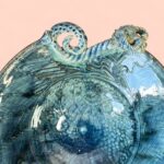 Vintage Michael Kennedy Ram Dish | Irish Studio Pottery | Sligo Art Bowl