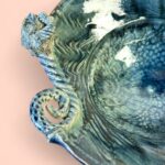 Vintage Michael Kennedy Ram Dish | Irish Studio Pottery | Sligo Art Bowl