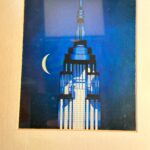 New Yorker Framed Print, Feb 2010 Empire State Building Cover, Cobalt Blue Frame Wall Art