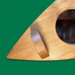 Rustic Pine Heart Wall Mirror with Shelf & Candle Holder - Vintage Wood Decor