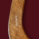 Vintage Aboriginal Boomerang, 16" Hand Painted Lizard, Birubi Art by Trisha Mason