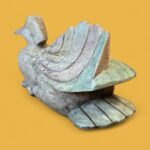 Vintage Carved Wooden Duck, Rustic Weathered Ornament, Farmhouse Country Decor