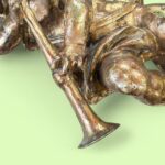 Large Vintage Gisela Graham Gold Cherub, Hanging Christmas Angel Decoration, Wall Art