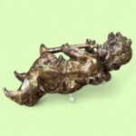 Large Vintage Gisela Graham Gold Cherub, Hanging Christmas Angel Decoration, Wall Art