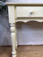 Elegant Cream Vintage Pine Console Table | Hand-Refinished Hall Table