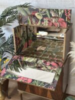 Exotic Vintage Cocktail Cabinet | Professionally Restored with a Tropical & Art Deco Interior