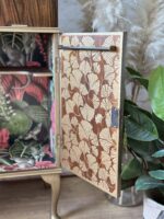 Exotic Vintage Cocktail Cabinet | Professionally Restored with a Tropical & Art Deco Interior