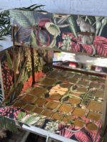 Exotic Vintage Cocktail Cabinet | Professionally Restored with a Tropical & Art Deco Interior