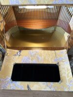 Exquisite Art Deco Cocktail Cabinet | Professionally Restored Walnut with a Surprise Oriental Interior