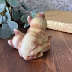 Vintage Alfretto Cat Figurine, Mid Century Ceramic Kittens Ornament, Winking Cat
