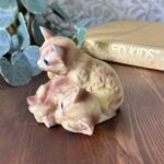 Vintage Alfretto Cat Figurine, Mid Century Ceramic Kittens Ornament, Winking Cat