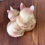 Vintage Alfretto Cat Figurine, Mid Century Ceramic Kittens Ornament, Winking Cat