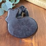 Vintage 1950s Style MCM Brown Cat Ornament, Resin Kitty Figurine, Retro Decor