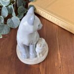 Vintage St Michael Cat Figurine Ornament, Mother & Kittens, Japan 5982/2425