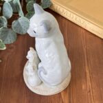 Vintage St Michael Cat Figurine Ornament, Mother & Kittens, Japan 5982/2425