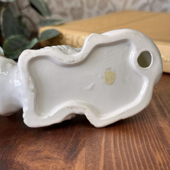 Vintage Cat & Kitten Figurine, Hand Painted Porcelain, Retro Animal Ornament, Cat Lover Gift