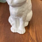 Vintage White Ceramic Cat Figurine J.M. Shannan Stevenson Ltd Made in England