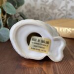 Vintage White Ceramic Cat Figurine J.M. Shannan Stevenson Ltd Made in England