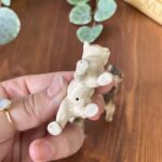 Vintage 1960s Porcelain Cat Figurines, Trio Set, Collectable Miniatures