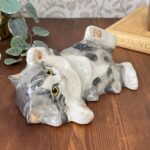 Vintage 1991 Studio Six Pottery Cat Figurine, M. Short Signed, Fulham Ceramic