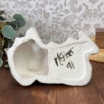 Vintage 1991 Studio Six Pottery Cat Figurine, M. Short Signed, Fulham Ceramic