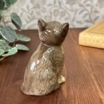 Vintage Beswick 1886 Grey Persian Kitten Figurine, Green Eyes, Albert Hallam
