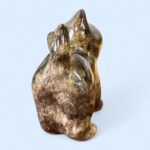 Vintage Winstanley Cat Size 1 Brown Tabby Kitten Figurine Glass Eyes England