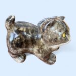 Vintage Winstanley Cat Size 1 Brown Tabby Kitten Figurine Glass Eyes England