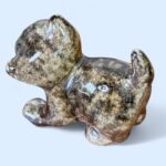Vintage Winstanley Cat Size 1 Brown Tabby Kitten Figurine Glass Eyes England