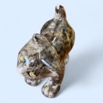 Vintage Winstanley Cat Size 1 Brown Tabby Kitten Figurine Glass Eyes England