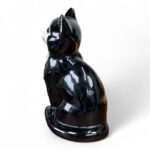 Vintage Just Cats & Co Ceramic Cat Figurine, Black White Tuxedo, Staffs Pottery