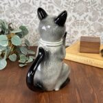 Vintage 1980s Tony Wood Pussy Foot Siamese Cat Teapot, Staffordshire Ceramic