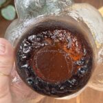 Vintage Humppila Kivi Bowl, Pertti Santalahti Finnish Art Glass, 1970s MCM Amber