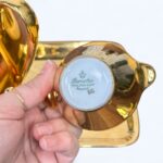 Vintage 1950s Bareuther Bavaria Gold Coffee Set, Mid Century Porcelain 4-Piece