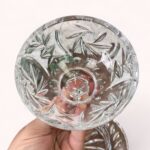 Vintage Crystal Butter Dish, American Cut Eleanor Pinwheel Design, Glass Dome Cover
