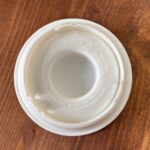 Vintage Bormioli Rocco Italy Frigoverre Glass Fridge Jug Pitcher White Lid 2 Pint