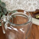 Vintage Bormioli Rocco Italy Frigoverre Glass Fridge Jug Pitcher White Lid 2 Pint