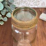 Vintage British Made Glass Canning Jar, G670 Rustic Preserve Jar, English Made Lid