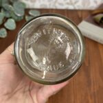 Vintage British Made Glass Canning Jar, G670 Rustic Preserve Jar, English Made Lid