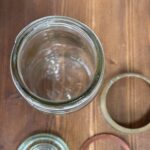 Vintage British Made Glass Canning Jar, G670 Rustic Preserve Jar, English Made Lid