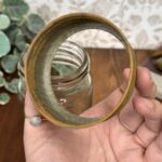 Vintage British Made Glass Canning Jar, G670 Rustic Preserve Jar, English Made Lid