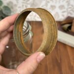 Vintage British Made Glass Canning Jar, G670 Rustic Preserve Jar, English Made Lid