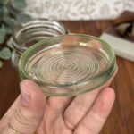 Vintage British Made Glass Canning Jar, G670 Rustic Preserve Jar, English Made Lid
