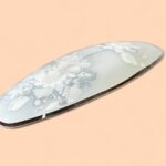 Rare Vintage Chance Glass Yasmin Pattern Long Boat Dish, 1981 Fiesta Glass Plate