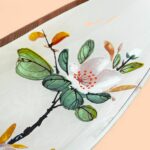 Rare Vintage Chance Glass Yasmin Pattern Long Boat Dish, 1981 Fiesta Glass Plate