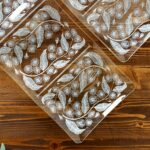 Pair Chance Glass Calypto Buffet Trays - Michael Harris 1959 Mid-Century