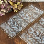 Pair Chance Glass Calypto Buffet Trays - Michael Harris 1959 Mid-Century