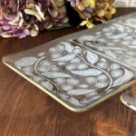Pair Chance Glass Calypto Buffet Trays - Michael Harris 1959 Mid-Century