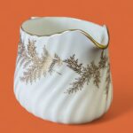 Vintage Minton Golden Fern Tea Set, Elegant Bone China, Repaired