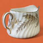 Vintage Minton Golden Fern Tea Set, Elegant Bone China, Repaired